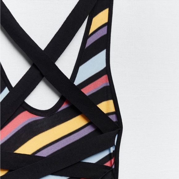 NWT ZARA STRIPED KNIT DRESS - Picture 11 of 11